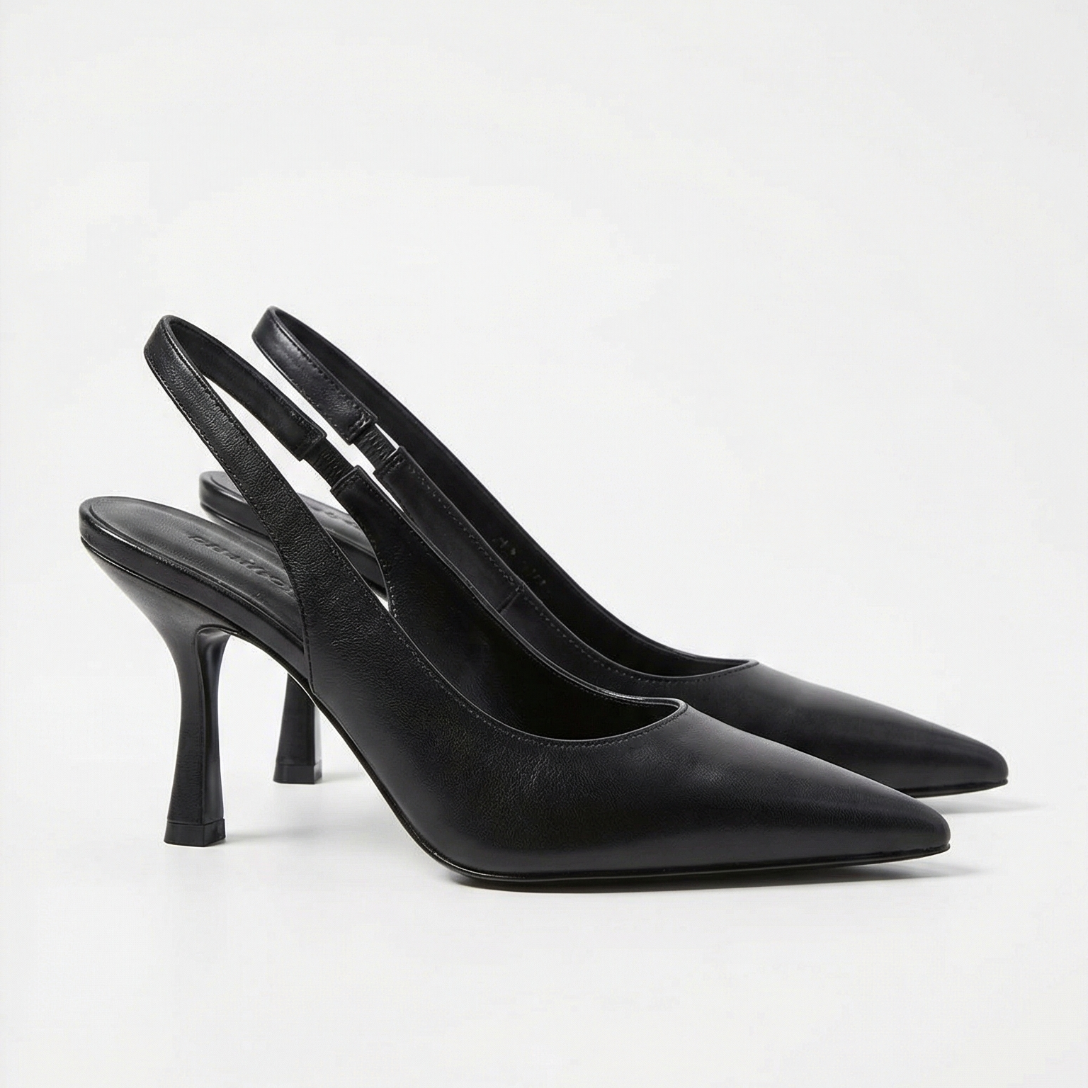 Absatzschuhe Damen Spitze Form mit Fersenriemen