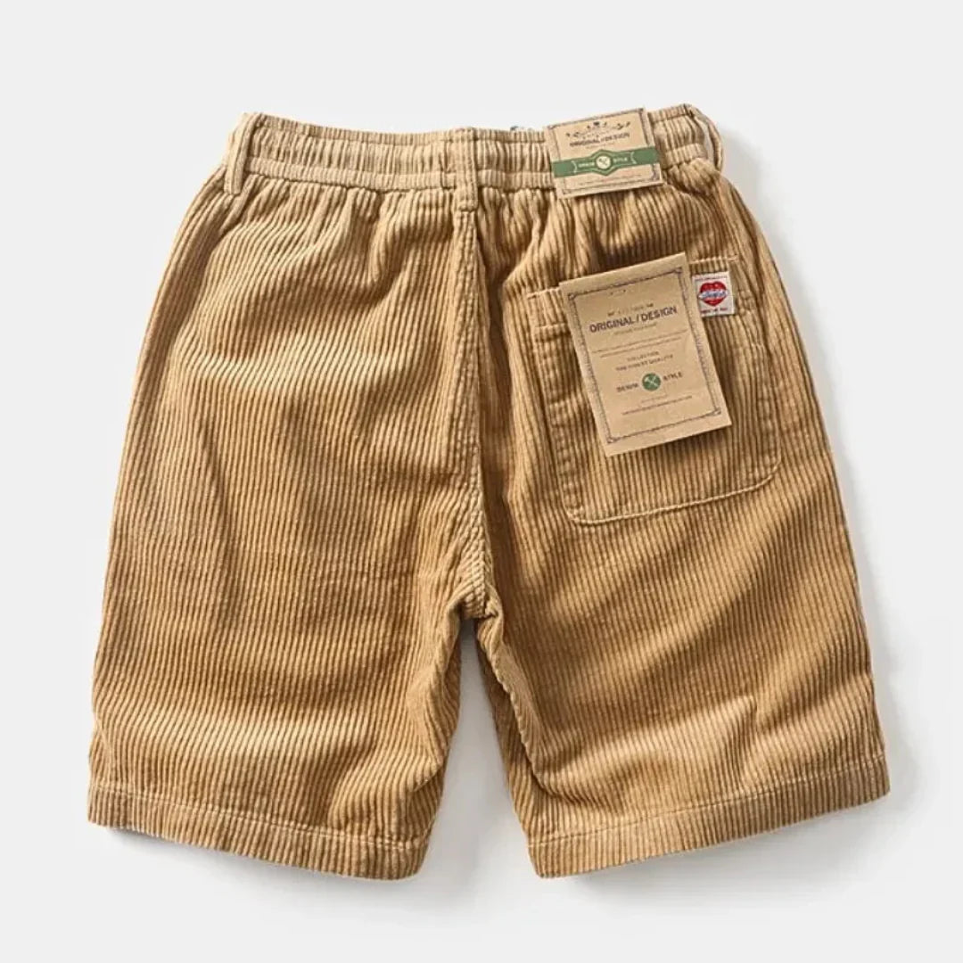 Leinenshorts Herren – Lockerer Schnitt, Länge über dem Knie