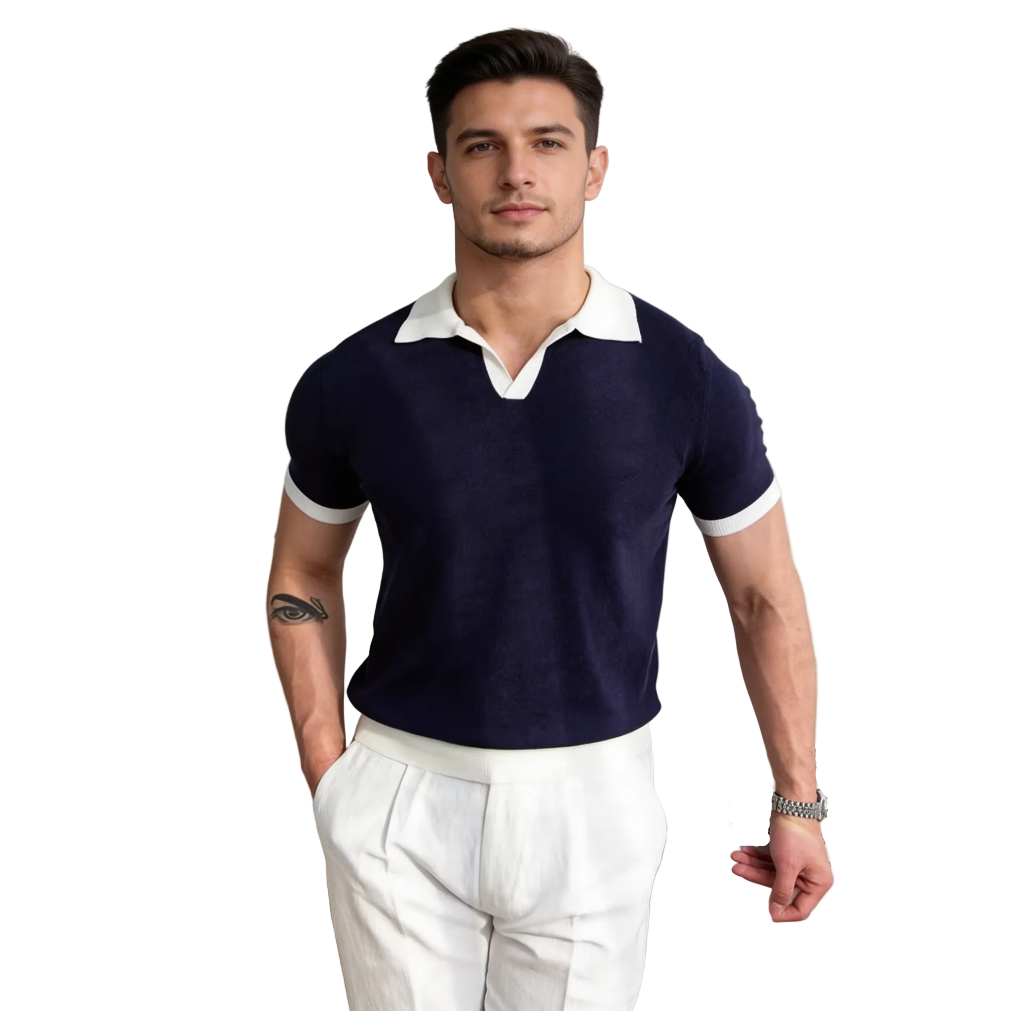 Poloshirt Herren Kurzarm Klassische Ausführung Zeitlos