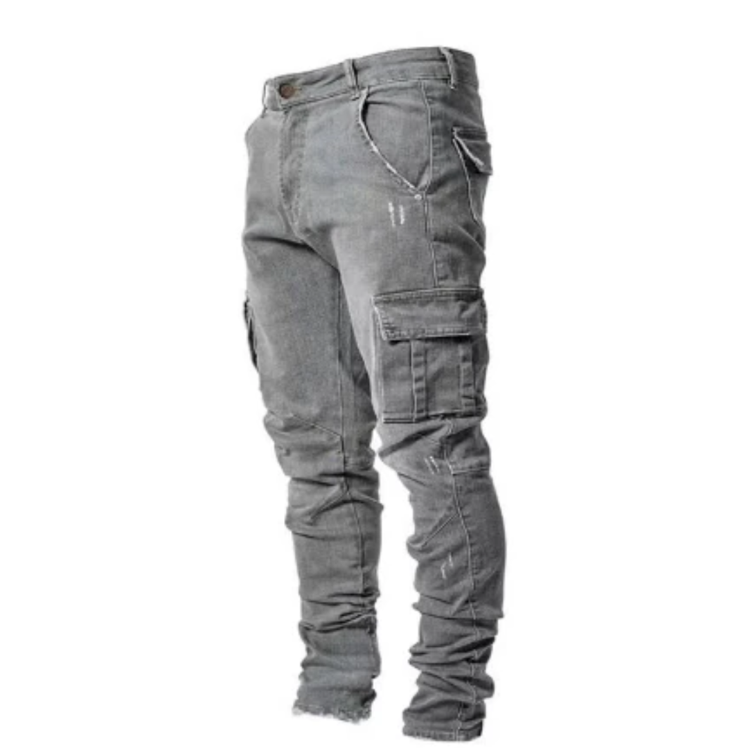 Cargohose Herren Schmal Geschnitten Alltag