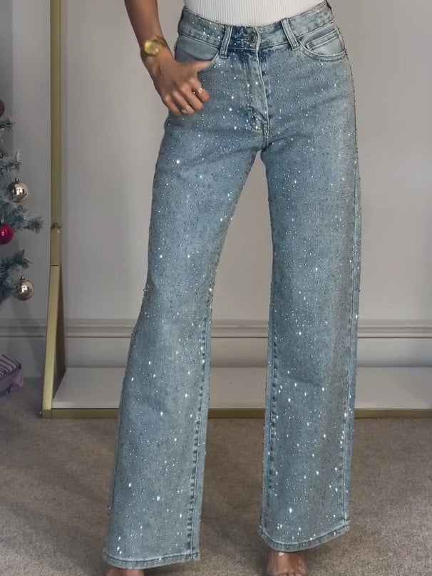 Damen Jeans Gerade Normalpassform