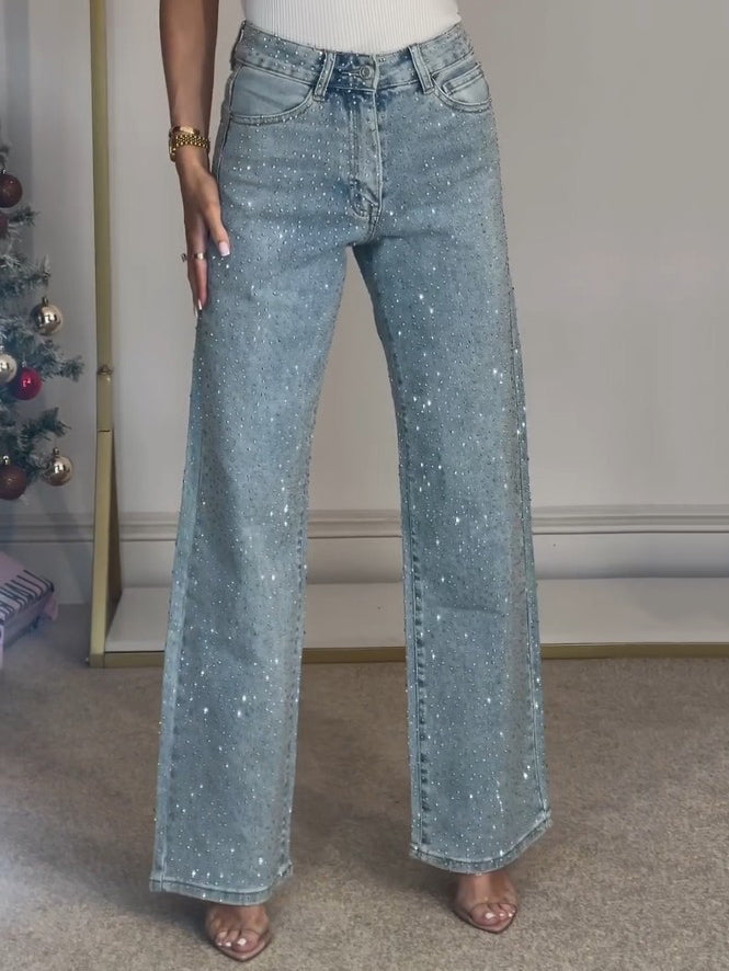 Damen Jeans Gerade Normalpassform