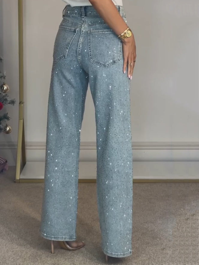 Damen Jeans Gerade Normalpassform