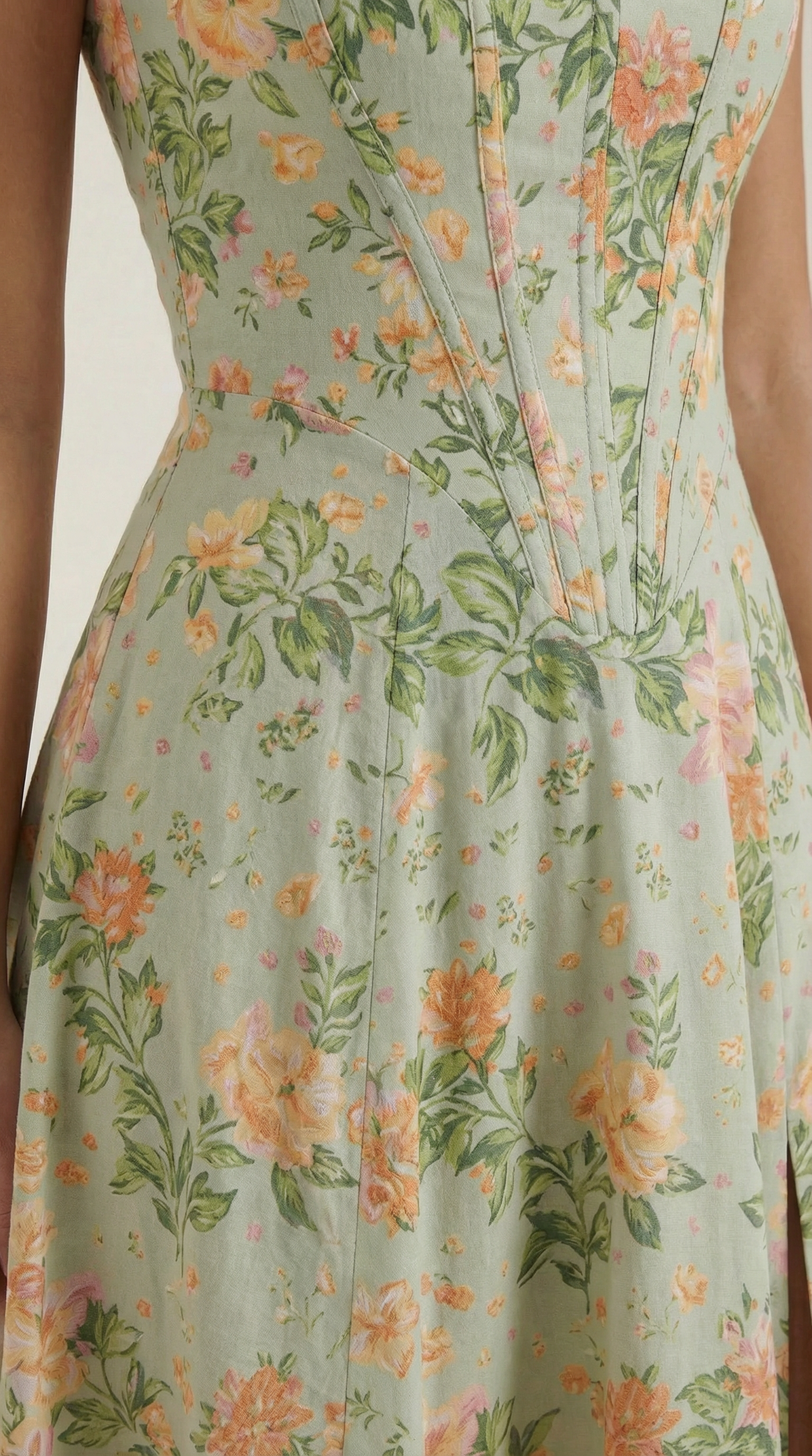 Damen Midikleid Herzausschnitt A-Linie Schnitt