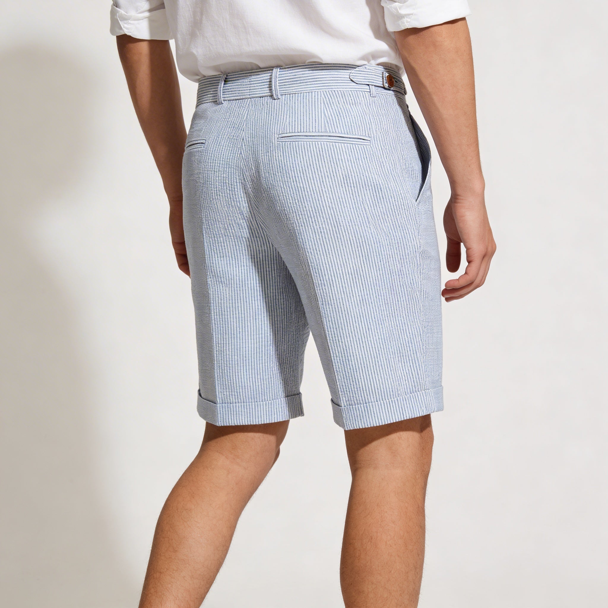 Leinen Shorts Herren – Hoher Bund & Bundfalten