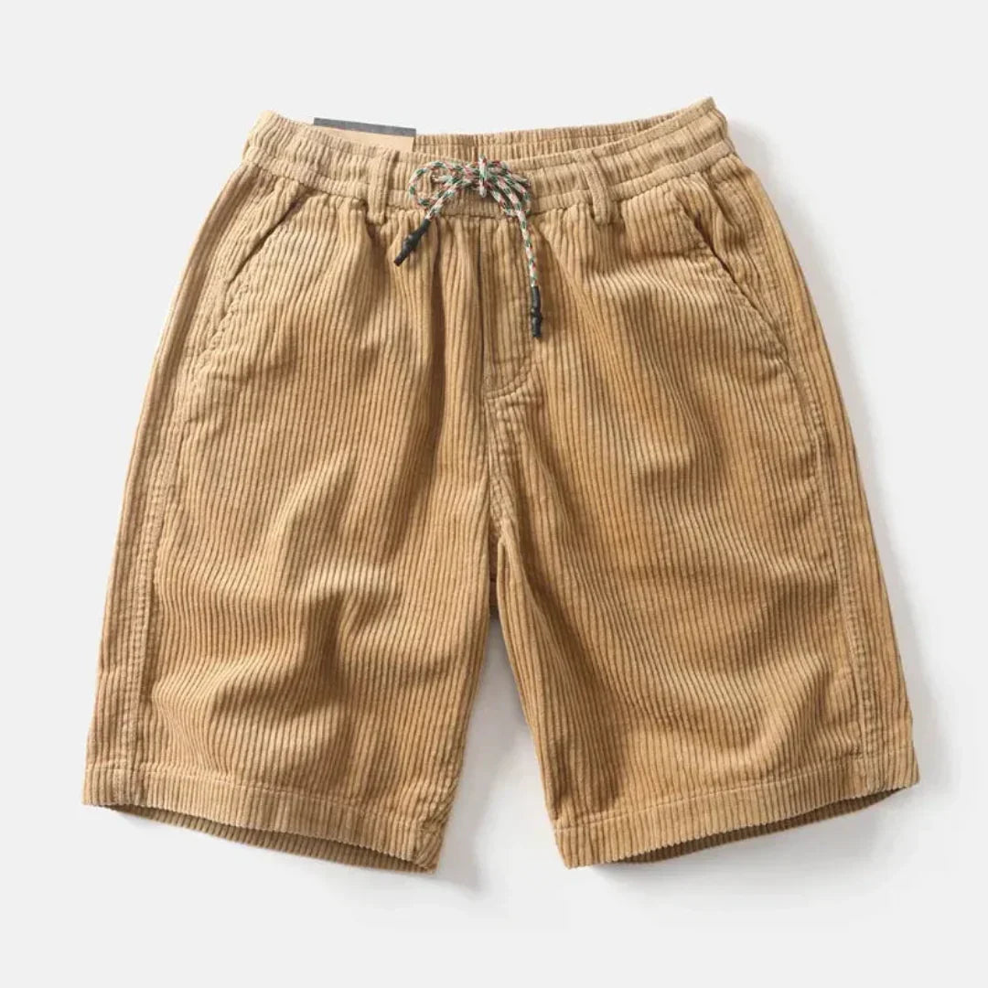 Leinenshorts Herren – Lockerer Schnitt, Länge über dem Knie