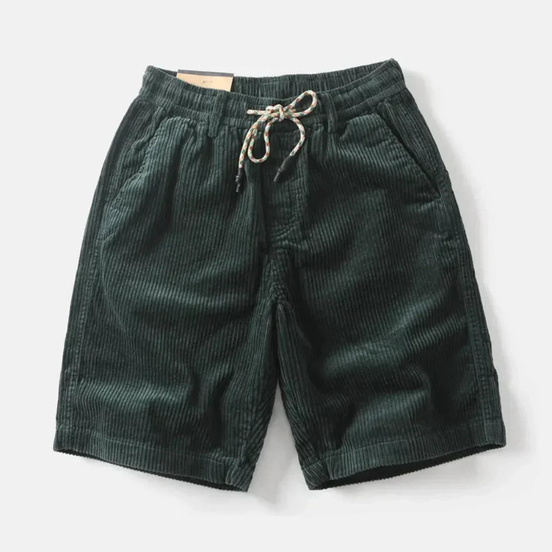 Leinenshorts Herren – Lockerer Schnitt, Länge über dem Knie