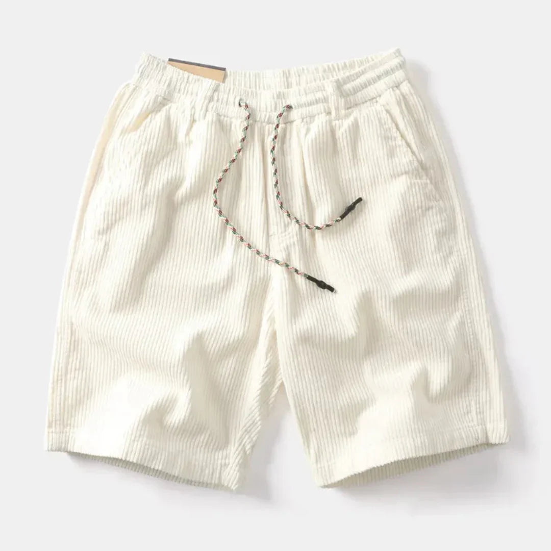Leinenshorts Herren – Lockerer Schnitt, Länge über dem Knie