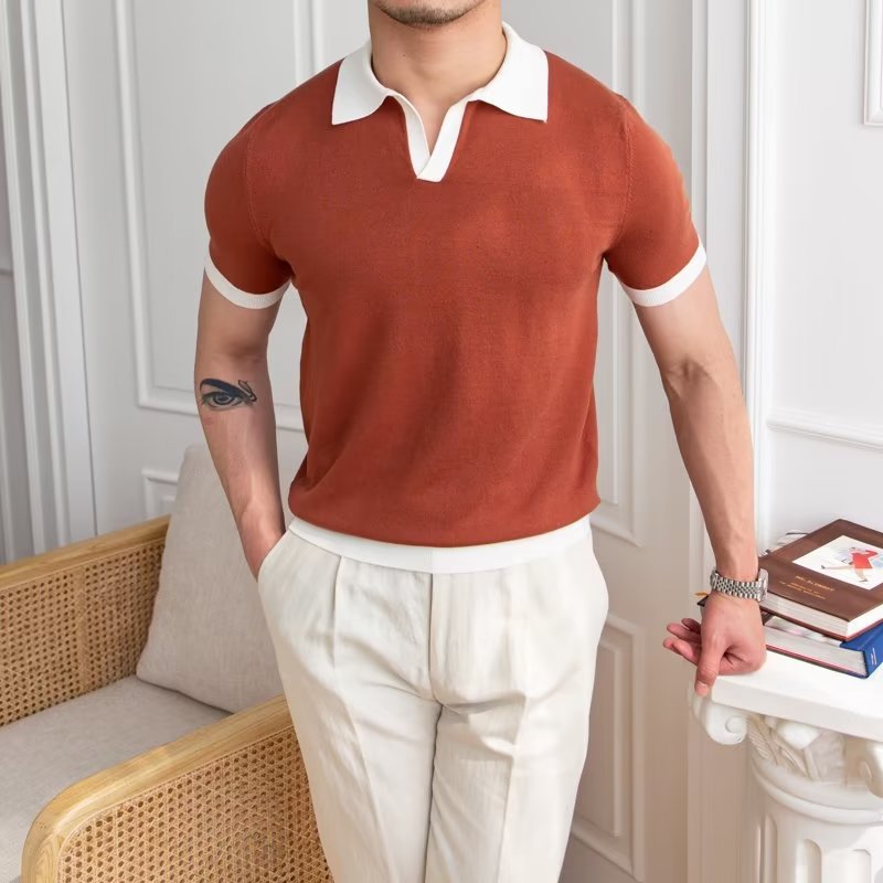 Poloshirt Herren Kurzarm Klassische Ausführung Zeitlos